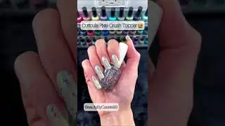 😍STUNNING Flakie Nail Polish Topper - Cuticula Pixie Crush #naturalnails #indienailpolish #cuticula