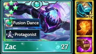 Zac 4 Star Fusion Dance 11k HP!!?  TFT Set 15
