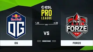 🔴  RU   ForZe vs OG BO3  ESL Pro League Season 14