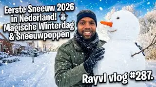 Eerste Sneeuw 2026 in Nederland! ⛄ Magische Winterdag & Sneeuwpoppen Rayvl vlog #287