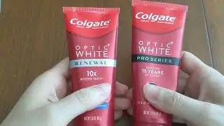 Зубная паста Colgate Optic White Renewal против Pro Series