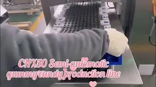 CHX50 CNA100 50kg/h semi automatic gummy candy depositor #gummymachine #gummy #factory