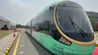 Super Autonomous Rapid Transit will run in Lahore |Trial ride in Pakistan's 1st urban electric train