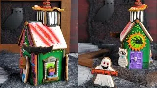 HAUNTED GINGERBREAD HOUSE FOR HALLOWEEN, HANIELA'S