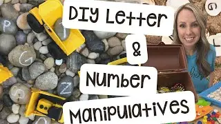 DIY Letter & Number Manipulatives for Preschool, Pre-K, and Kindergarten
