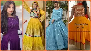 Beautiful Simple Mirror Work Dress Designs Ideas Collection 2020/Mirror Work Neck Design For Kurti