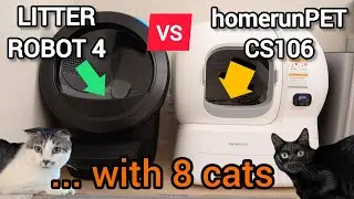 Best automatic litter box for multiple cats? Litter Robot 4 vs homerunPET self-cleaning litter box