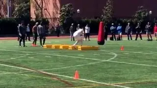 USC Pro Day Su'a Cravens With Some Fast Feet #NFLDraft