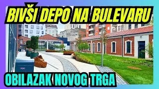 Prvi snimak trga u dvori&scaron;tu nekada&scaron;njeg depoa na bulevaru. Landmark residence, novi kompleks
