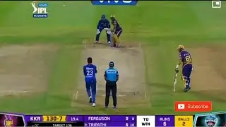 Rahul Tripathi winning six in last over | DC vs KKR | last over highlights | Sports Champion