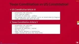 Video 21: Texas Judiciary