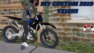 WHEELING MY CUSTOM 2019 YZ125😍🎶 *MX BIKES*