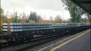 Transport podkład&oacute;w z MIROSŁAWIA UJSKIEGO Kielce Transkol TEM2 193 + SM42 732