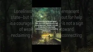 Loneliness may feel like a permanent state&mdash;but it&rsquo;s not. #loneliness #therapy
