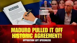 &ldquo;MADURO PULLED IT OFF! The historic agreement that left the opposition speechless. |  Richard Wolff