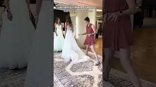 How to Fluff a Bride&rsquo;s Train! An exaggerated representation of the proper way to fan out that train!