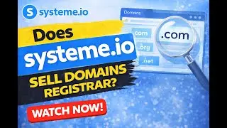 Does systeme io sell domains registrar