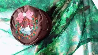 秋の刺繍☆化粧ポーチ作り☆普段使ってる化粧品の紹介☆