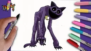COMO DESENHAR o CATNAP do POPPY PLAYTIME 5 - How to draw Catnap