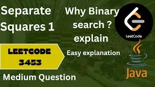 Leetcode 3453 Separate Squares 1 | Simple explanation. | Step by step explain | naive to optimal