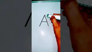 Drawing A funny joker 🤡 cap with letter A #howtodraw #kidsdrawing #shorts @PalakEducationArts