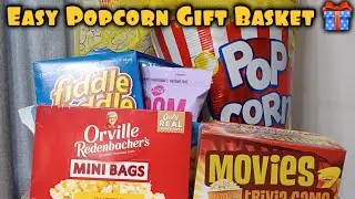 Easy Popcorn Gift Basket