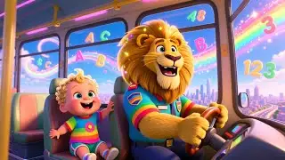 Learning Lion Bus with Baby 🦁🚌 | Fun Learning for Kids | Vehicles & Animal Adventure
