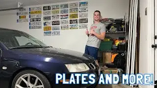 Big Garage Transformation - Hanging Up My License Plate Collection and More!
