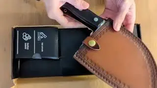 XYJ 6 7&rsquo;&rsquo; Serbian Chef Knife Unboxing