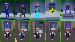 Rainbow Friends 2 Accurate Roleplay Vs Ultimate Accurate Roleplay Jumpscare End #roblox
