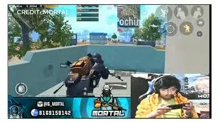 Mortal 1 v 3 clutch with OP Nade | Mortal Solo vs Squad Squad in final circle