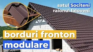 borduri fronton modulare la acoperiș cu țigla metalică Roofart Arctica 📞 069966122