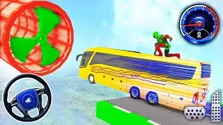 Mega Ramp Challenge Bus Stunt - Impossible GT Bus Racing Simulator - Android Gameplay