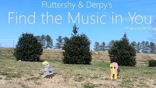 My Little Pony - In Real Life - Fluttershy shows Derpy the Music!