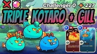 TRIPLE KOTARO EYES + GILL | Axie Origin Meta Team Gameplay | Rank 82 Challenger 0⭐ 261 ft. DoubleJ