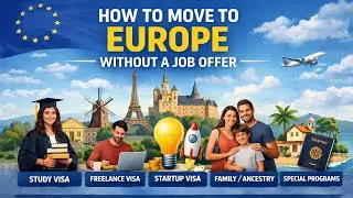 How to Move to Europe Without a Job Offer | Study, Freelance & PR Options Explained (2026)