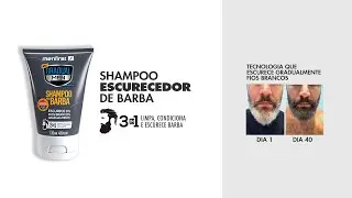 Shampoo Escurecedor de Barba Gradual Men - Reduz de forma gradual fios brancos na barba