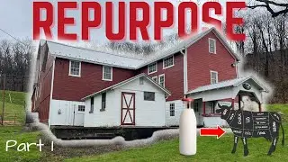 Turning a 100 year old Milk house into a custom butcher shop || Part 1