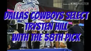 Dallas Cowboys pick Trysten Hill 58 second second round nfl draft
