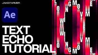 Text Echo Tutorial - Kinetic Typography | After Effects Tutorial