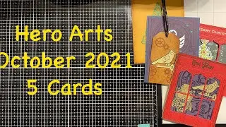 Hero Arts October 2021 5 Cards