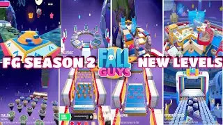 FALL GUYS SEASON 2 ALL NEW LEVELS! |  8 NEW MAPS
