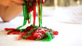 Sour Gummy Worms Gummie Snacks - Gummy Candies - Easy Recipe - Heghineh Cooking Show