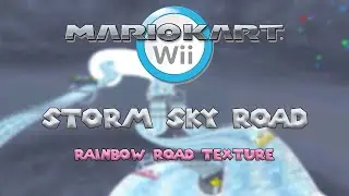 Mario Kart Wii Texture Showcase - Storm Sky Road