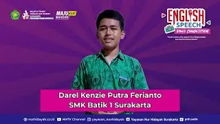 Darel Kenzie Putra Ferianto - SMK Batik 1 Surakarta | English Speech Video Competition
