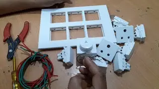 बोर्ड वायरिंग कैसे करे 12 Module Switch Board wiring ।  How to give Connection Of Wiring 