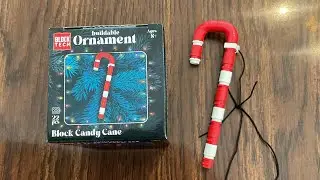 Конструктор Let's Build Block Tech Buildable Ornament Block Candy Cane, совместимый с LEGO, от Fi...