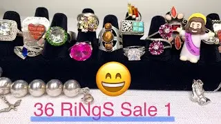 😄 RiNgS SALE Ep1 💖RUBY! TOPAZ! & More! #RingSale #JewelrySale #JewelryUnboxing #RossSimons