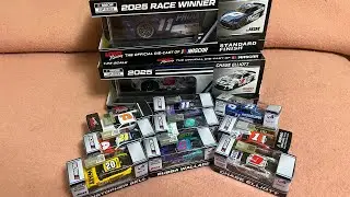 Распаковка масштабных моделей NASCAR! Огромная коллекция масштабных моделей NASCAR 2025 года! Гон...