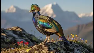 The World&rsquo;s Most Colorful Bird? Himalayan Monal 4K | Rare Mountain Paradise (Relaxing Sleep)